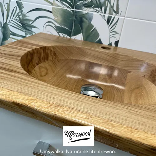 Umywalka dębowa